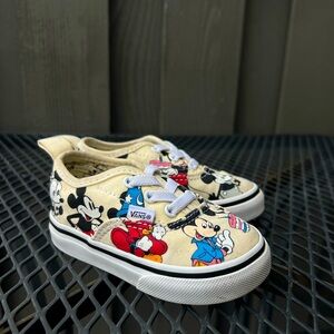 Vans Disney Mickey`s Birthday 5T Baby`s Canvas Skate Shoes